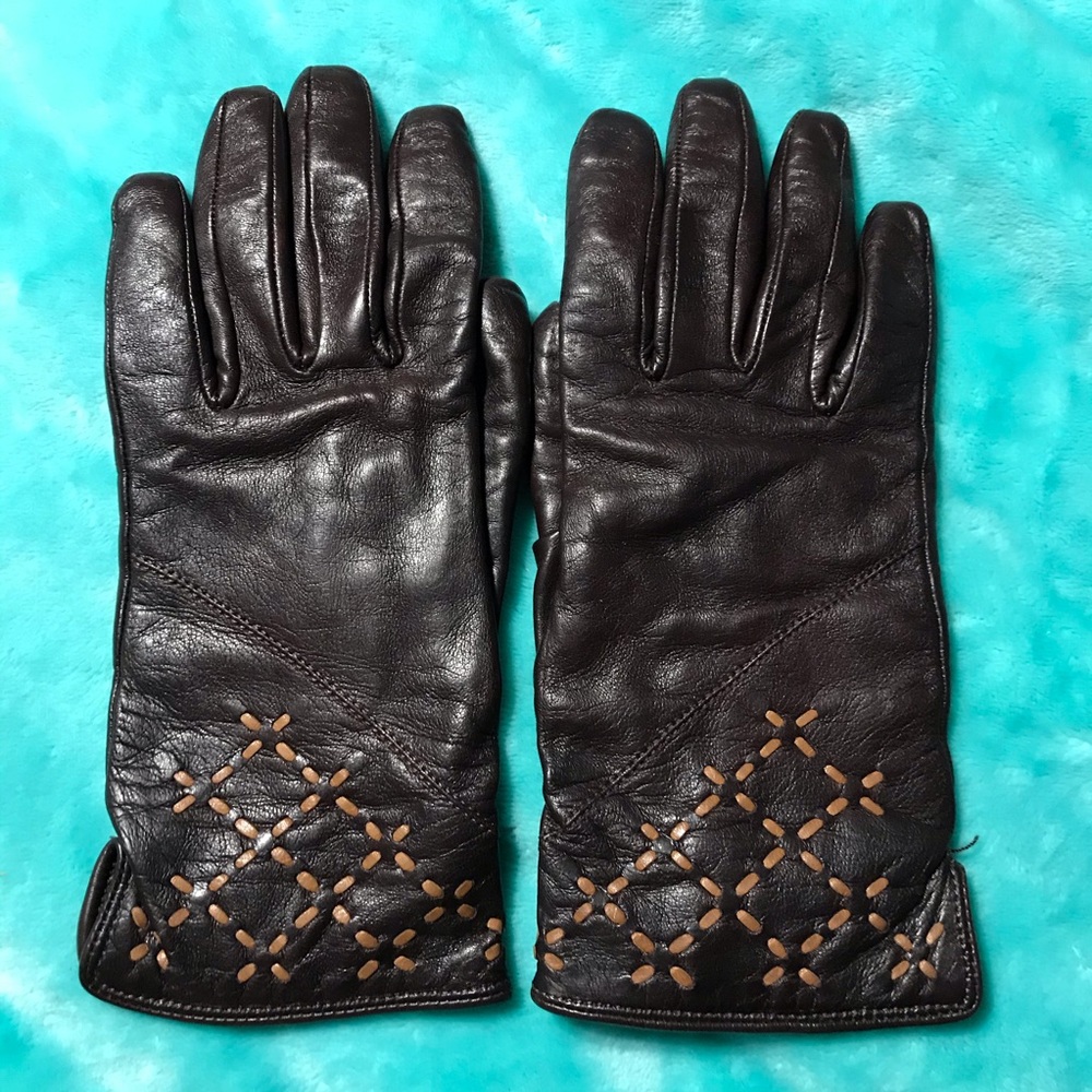 Genuine Leather 100% Wool Lined Gloves - Picture 1 of 5
